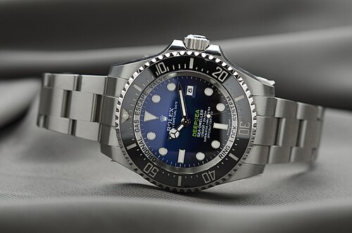 Rolex Sea-Dweller Deepsea: Ref. 116660 with D-Blue 'James Cameron' dial on its Oyster bracelet