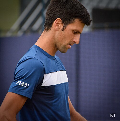 Novak Djokovic: Novak Djokovic at the 2018 Queen's Club Championships
