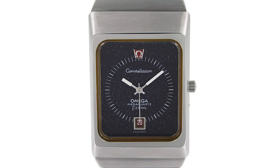 Omega Constellation: Omega Constellation Megaquartz F2.4 Stardust with aventurine dial