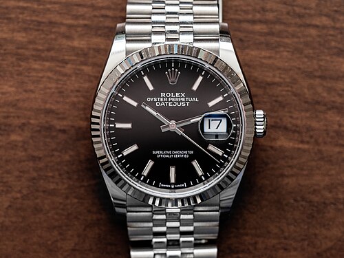 Rolex Datejust: Datejust 36 ref. 126234, black dial, Jubilee bracelet (current generation)