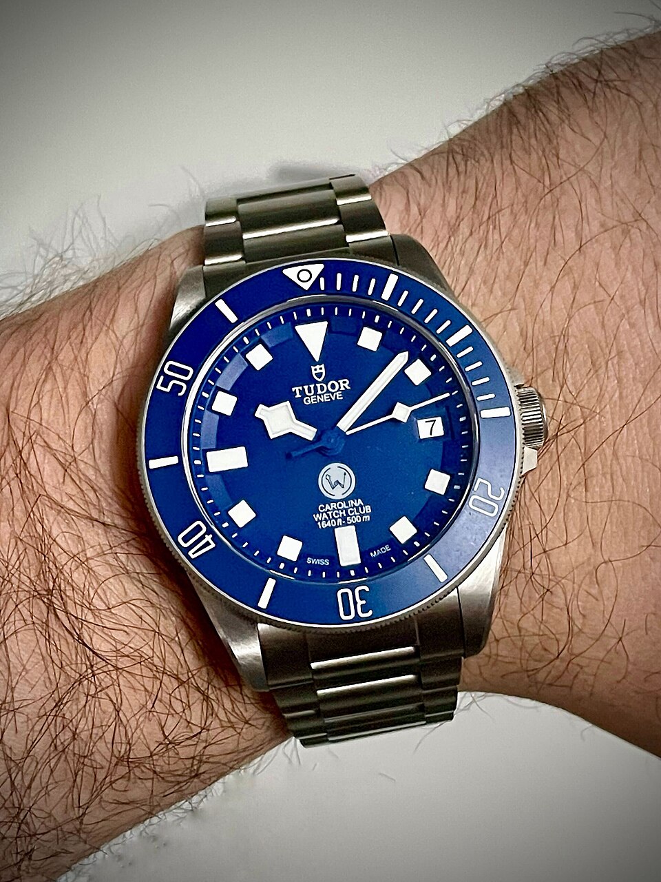 Tudor Pelagos: Limited edition Tudor Pelagos for the Carolina Watch Club, on the wrist