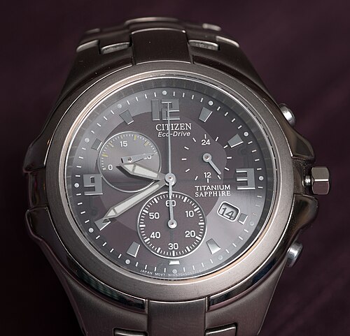 Citizen Eco-Drive: Citizen Eco-Drive Marinaut AT1100-55F, titanium with sapphire crystal, Caliber H570 (Commons Quality image)