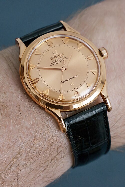 Omega Constellation: Omega Constellation in rose gold, 1958 (reference not stated)