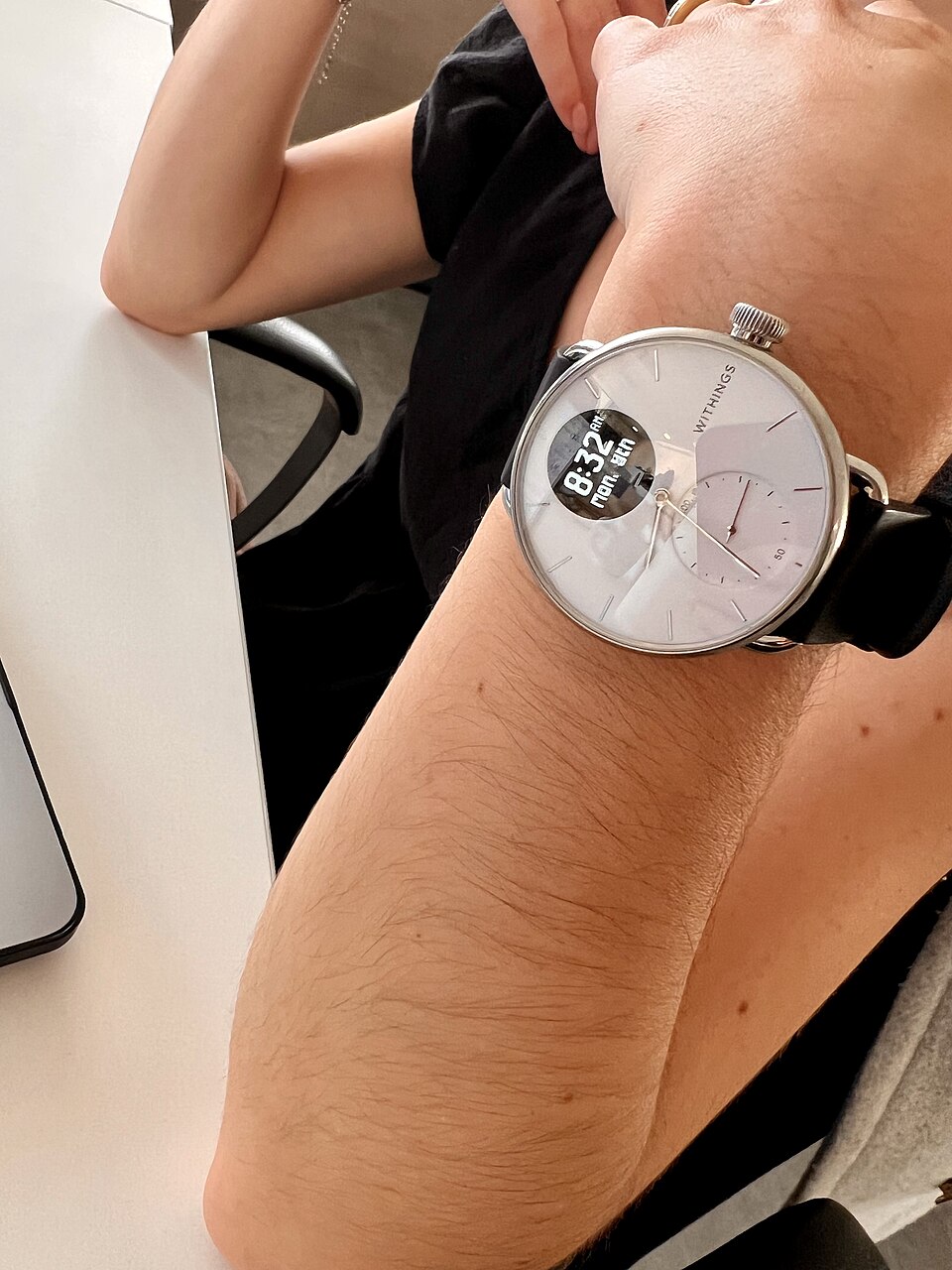 Withings ScanWatch: Withings ScanWatch 2, white dial (file title and description name the model; Flickr upload of 9 October 2023, licence review passed 10 December 2023)